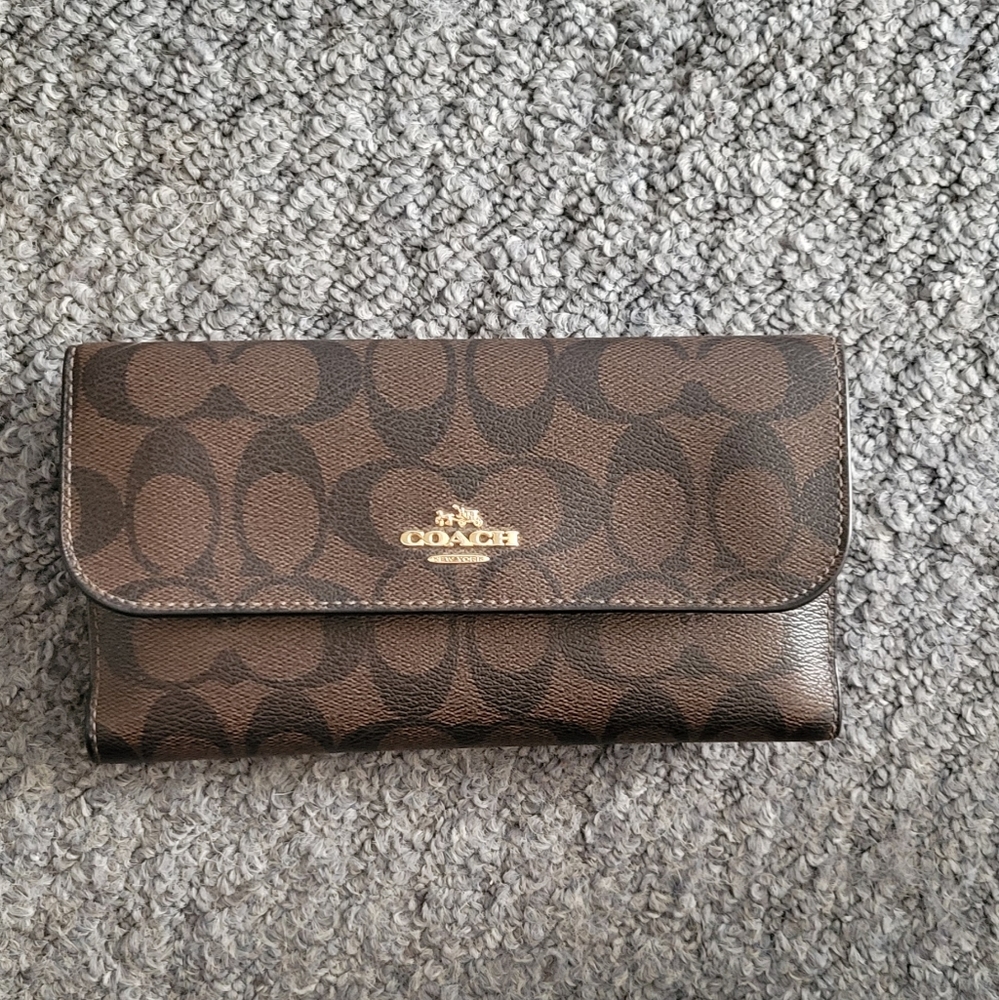 Coach checkbook wallet